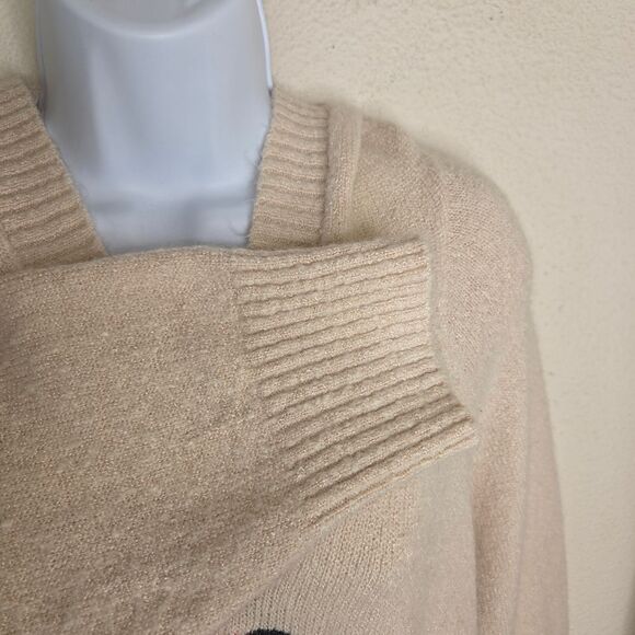 Torrid Raglan Hoodie Sweater - Pullover Rainbow Lips Oatmeal 3 3x - Picture 6 of 8